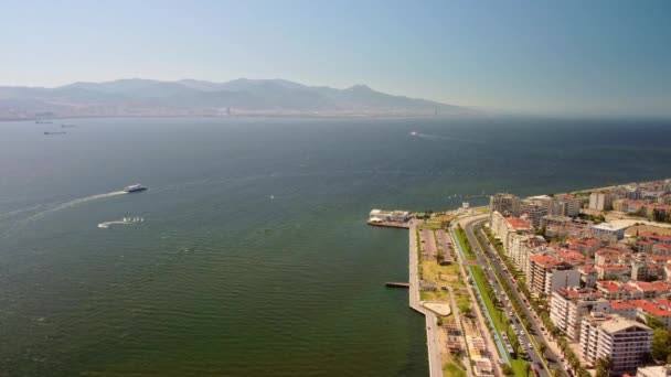 Città moderna aerea view.izmir Turchia — Video Stock