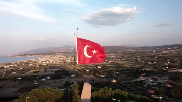 Veduta del piccolo villaggio vicino al mare Egeo Urla, Smirne, Turchia — Video Stock