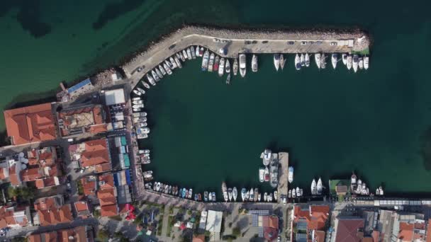 Drone girato nella bella Urla, Izmir - la terza città più grande della Turchia. vista aerea — Video Stock