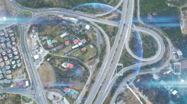 Ulaşım ve teknoloji konsepti. Akıllı Ulaşım Sistemleri. Hizmet olarak hareket kabiliyeti. Yüksek kalite 4k görüntü