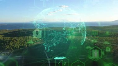 Çevre teknolojisi konsepti. Sürdürülebilir kalkınma hedefleri. SDG 'ler. Yüksek kalite 4k görüntü