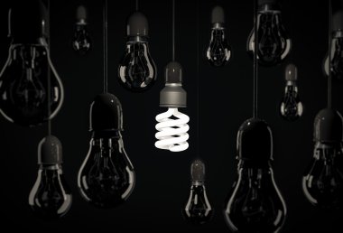 Eko enerji tasarruflu ampul aydınlatma akkor ampuller asılı 