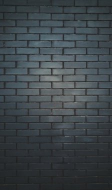 Dikey duvar fotoğrafı siyah tuğla yaptı