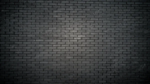 Toned shot of black brick wall on old building — Stock Photo, Image