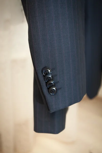 Photo of male jacket sleeve with buttons — Stock Photo, Image