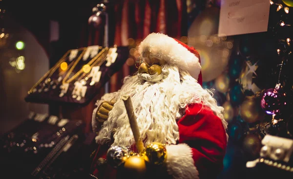 Santa Claus statue with big white beard — Stock Photo, Image