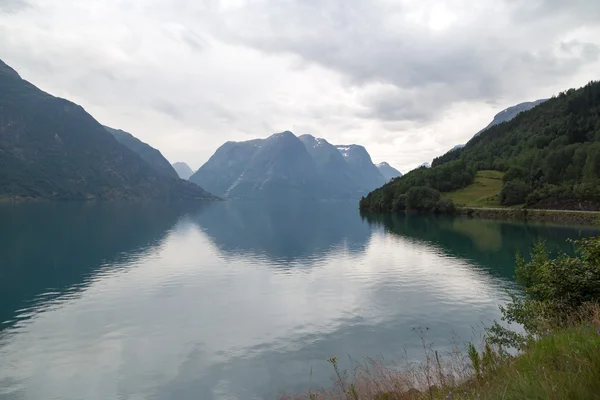 View over fjord — Stock Photo, Image