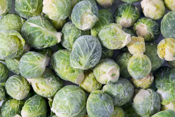 Bunch of frozen sprouts — Stock Photo, Image