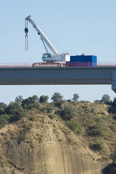 Construction sur un pont — Photo