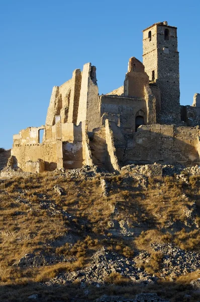 Roden village destroyed in a bombing — Stock Photo, Image