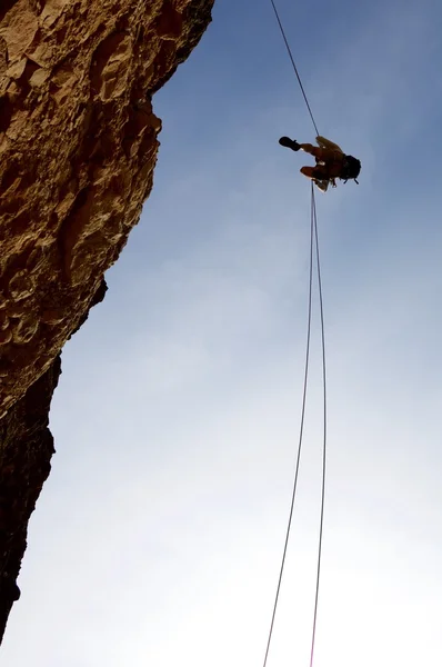 Rappel in Riglos — Stock Photo, Image