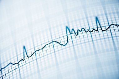 Elektrokardiyogram arka plan yakın çekim