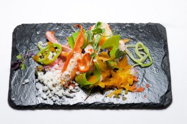 Tavuklu salata yakın çekim