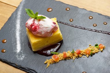 Cheesecake yakın çekim