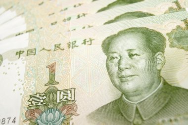 Yuan banknotların arka plan