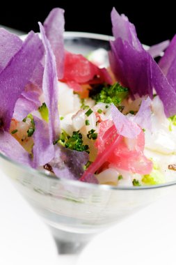 Karides kokteyli yakın çekim