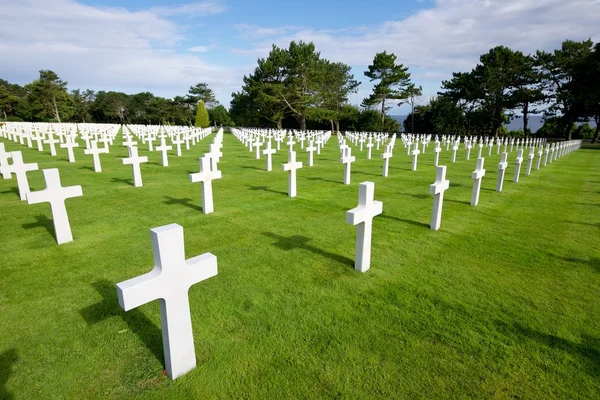 Кладовищі в Нормандії — стокове фото