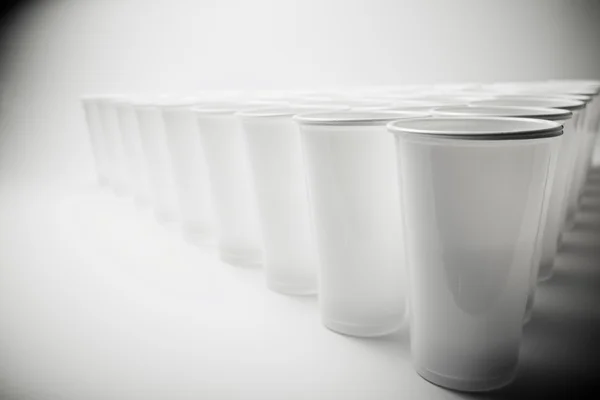 Disposable cups close up — Stock Photo, Image