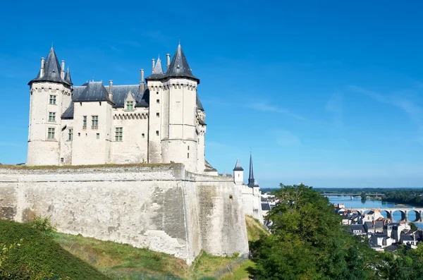Θέα στο κάστρο Saumur — Φωτογραφία Αρχείου