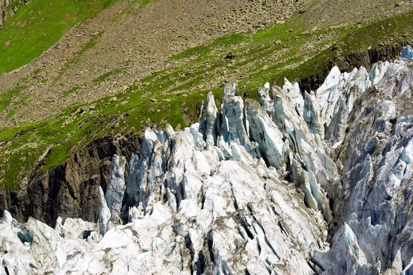 Vista al glaciar Argentiere — Foto de Stock