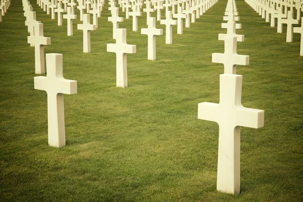 Cemetery in Normandy — Stock Photo, Image