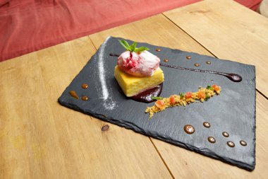 Cheesecake yakın çekim