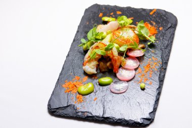 Piglet midye ve karides.