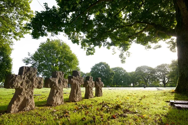 Cemitério na Normandia — Fotografia de Stock