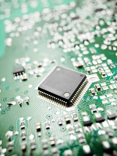Vista de circuito integrado — Fotografia de Stock