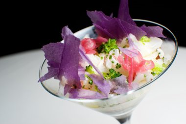 Karides kokteyli görünümü