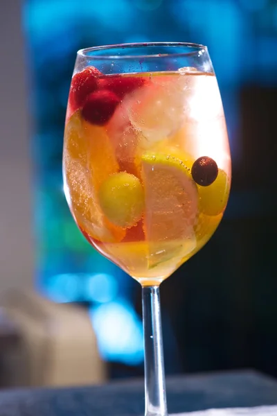 Vista de cocktail de fruta — Fotografia de Stock