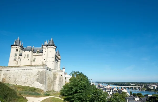 索米尔在卢瓦尔河谷城堡 — 图库照片