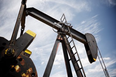 Petrol sahası yakın çekim