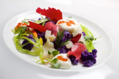 Rus salatası yakın çekim