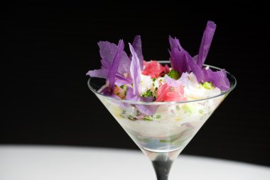 Karides kokteyli görünümü