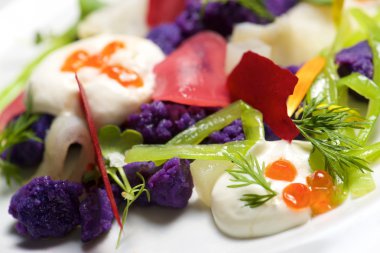 Rus salatası yakın çekim