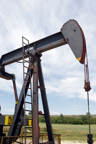 Petrol sahası yakın çekim — Stok fotoğraf