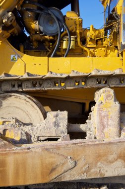 Buldozer yakın çekim