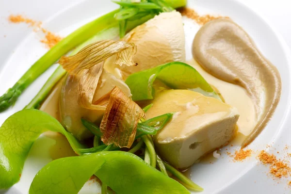 Foie Pie mit Gemüse — Stockfoto