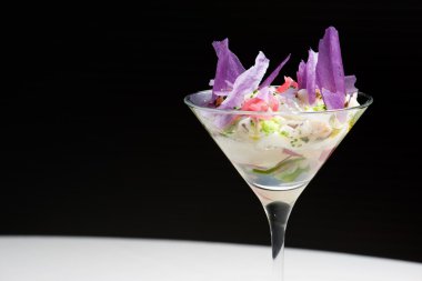 Karides kokteyli görünümü