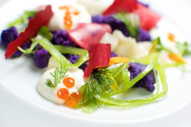 Rus salatası yakın çekim