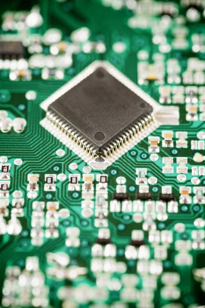 Integrated circuit close up — Stock Photo, Image