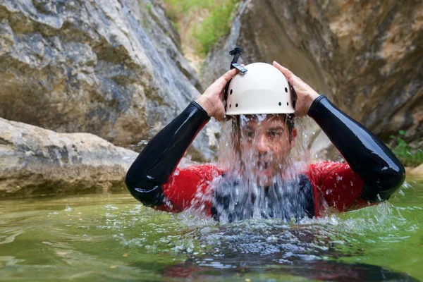 Canyoning in Spain — Stock Photo, Image