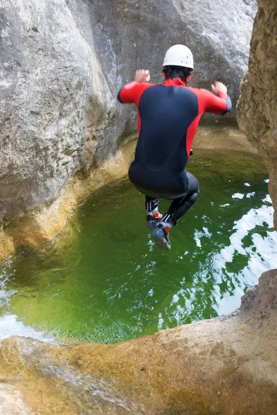 Canyoning in Spain — Stock Photo, Image