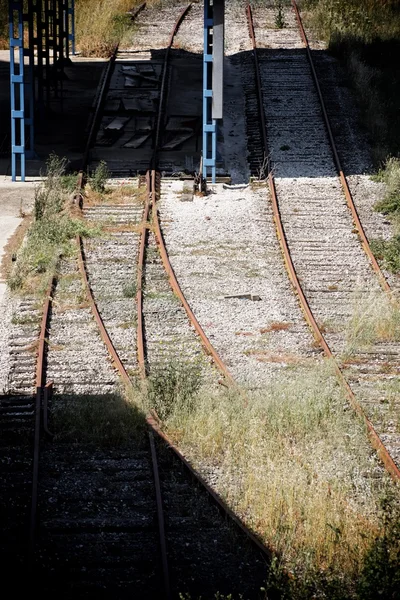 Železniční zblízka — Stock fotografie