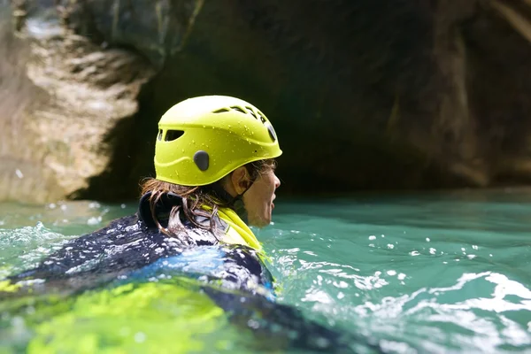 Canyoning i Spanien — Stockfoto