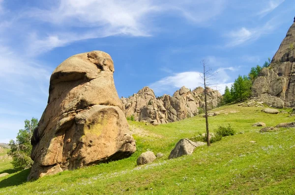 Vista del paisaje mongol —  Fotos de Stock