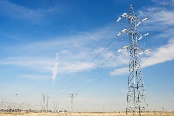 Electrical substation view — Stock Photo, Image