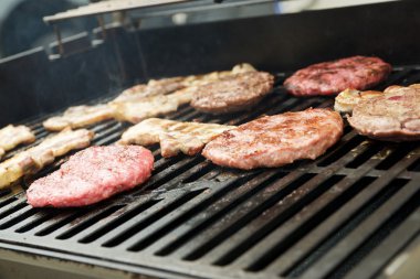 Barbekü yakın çekim