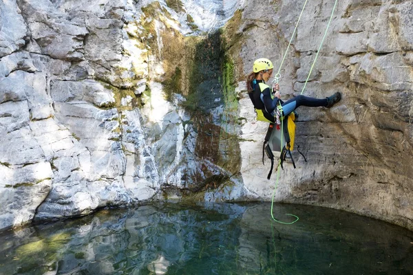 Canyoning em Espanha — Fotografia de Stock